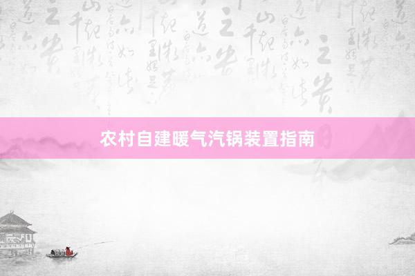 农村自建暖气汽锅装置指南